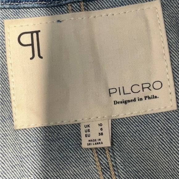 Anthropologie Blue Overall Shorts Jumpsuit Adjustable Straps Light Denim - Picture 2 of 4